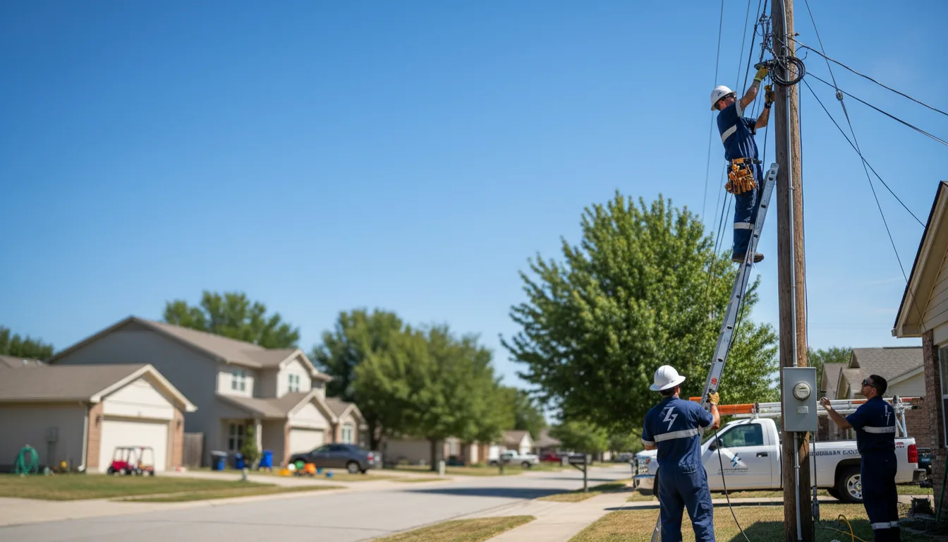 Residential electrician providing installation services in Dryden, VA